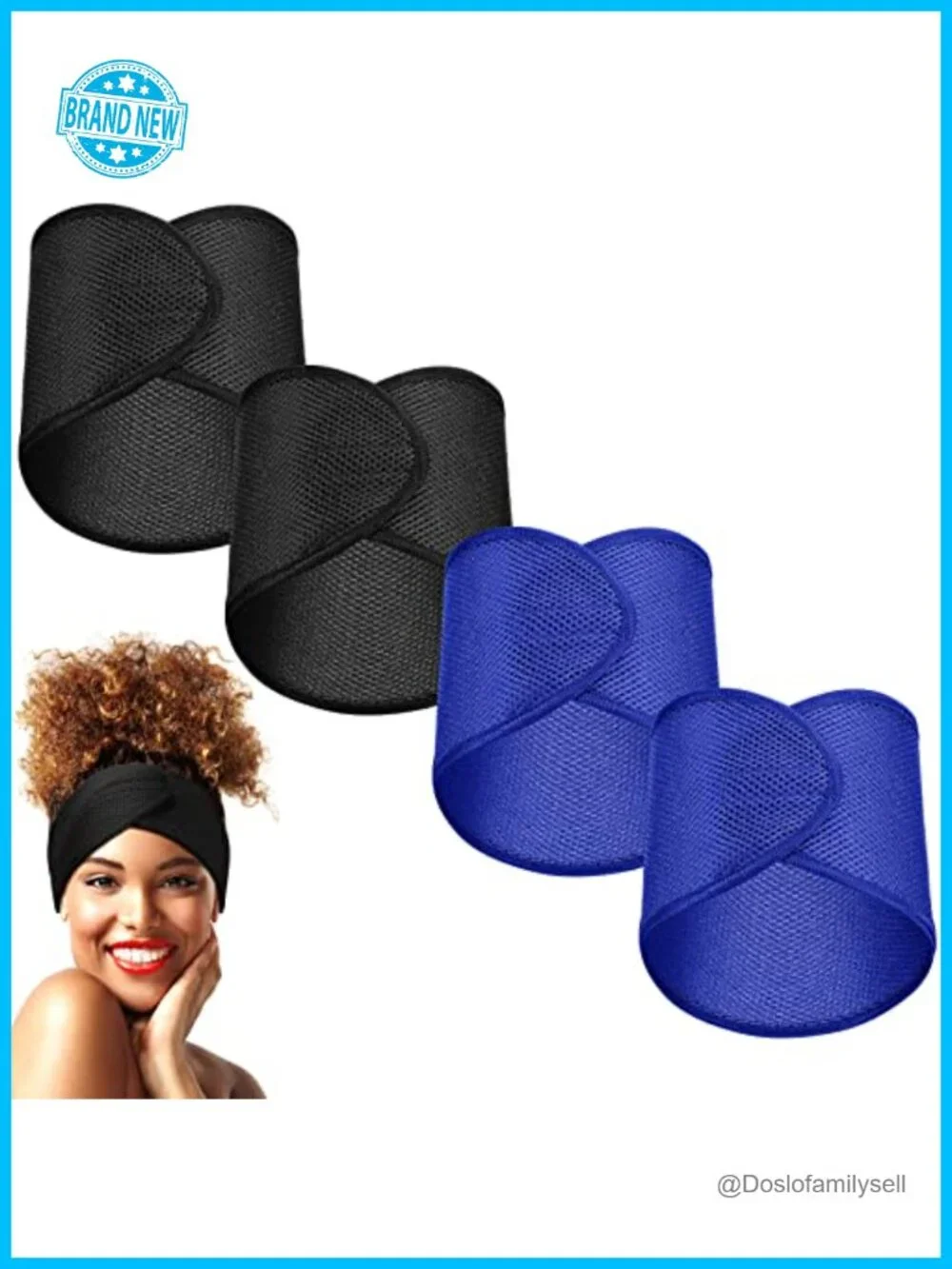 Mesh Hair Wrap for Sleeping Styling Makeup Adjustable Pixie Cut Headband
